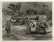 10" x 8" Glossy Photo From the 1936 Three Stooges Film "Half Shot Shooters" -- Good Condition